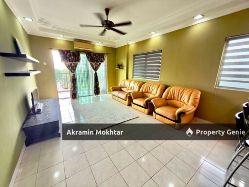 Freehold, Corner Unit, Renovated & Partially Furnished | Indahria Apartment Seksyen 22, Shah Alam Selangor