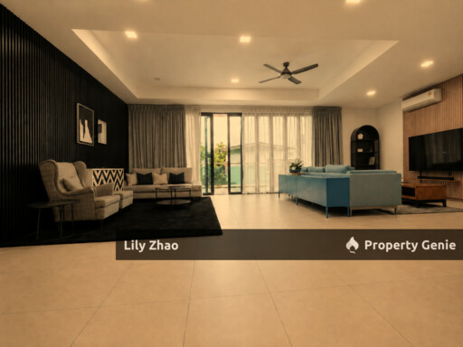 3-Storey Semi-Detached Luxury House for Rent, 4Bed 5Bath, Exclusive Unit, Gated & Guarded, Likas, Kota Kinabalu.
