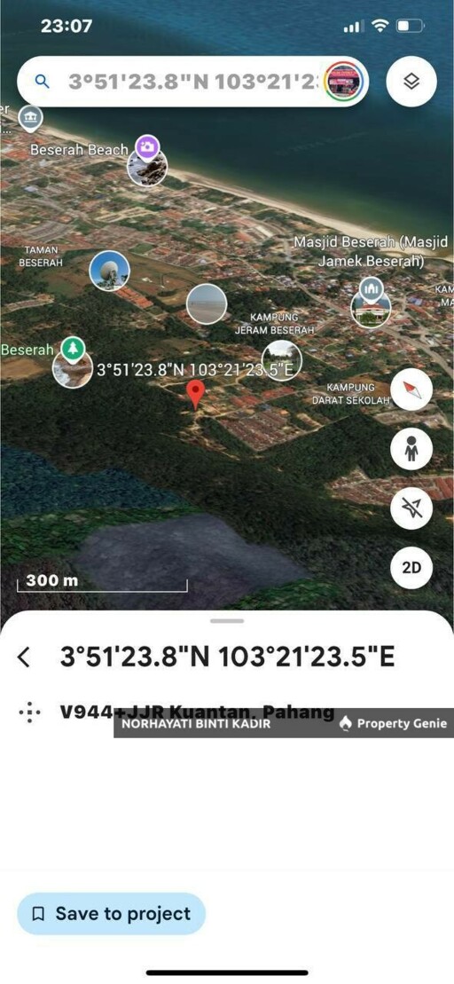 LOT BANGLO BESERAH BERHAMPIRAN KG DARAT SEKOLAH