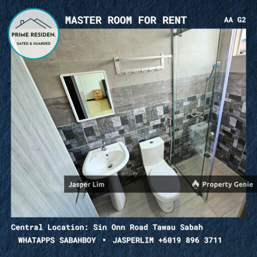 Master Room # Semi D Taman Prime Residen (Gated Guarded) Room Specialist Tawau