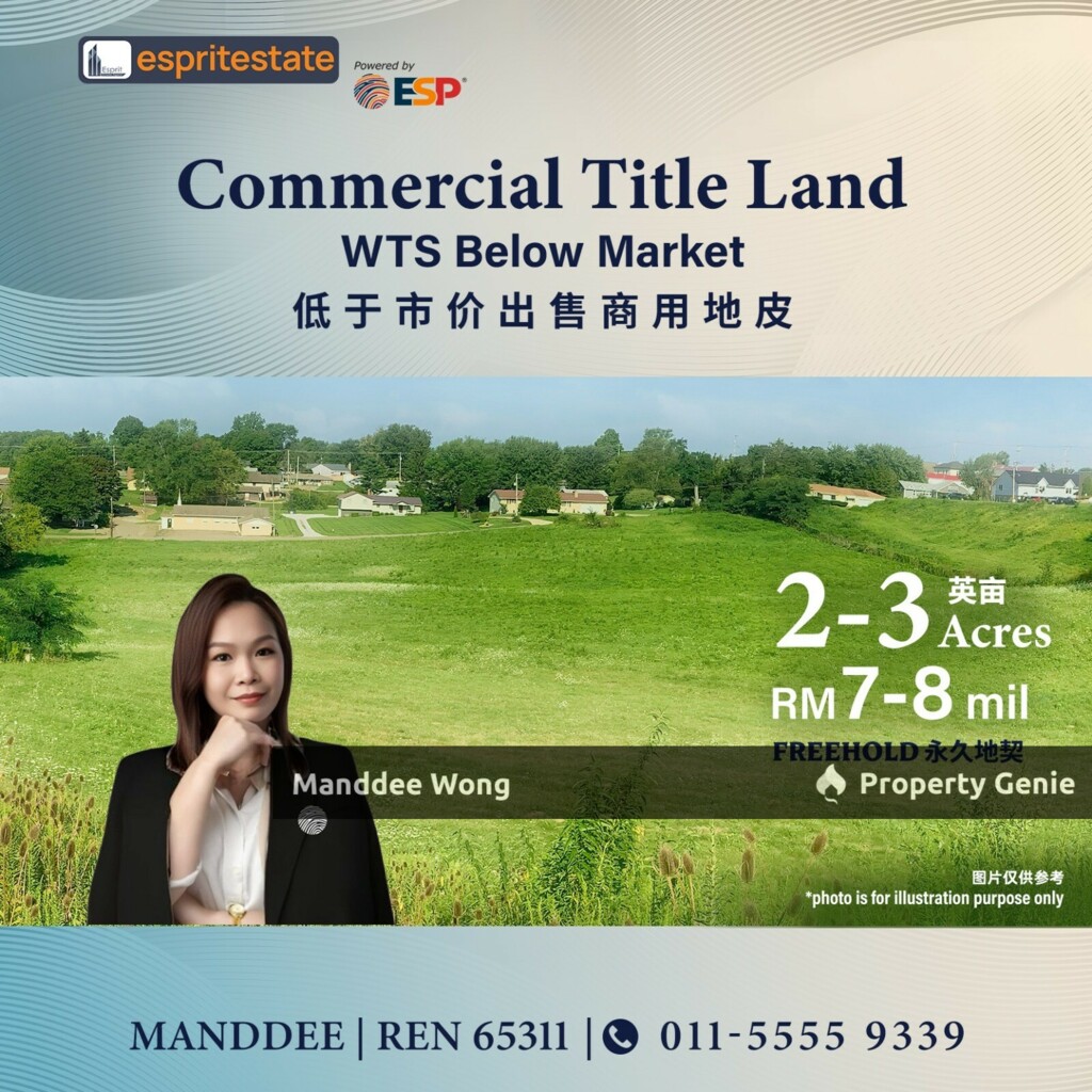 WTS/COMMERCIAL TITLE LAND/2-3 ACRE/7MIL/KLANG