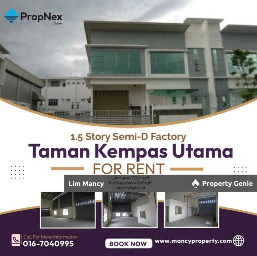 Taman Kempas Utama Semi Detached Factory