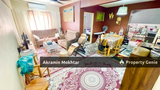 FREEHOLD, RENOVATED & FULLY FURNISHED | Pangsapuri Bukit Baru Keramat Kuala Lumpur