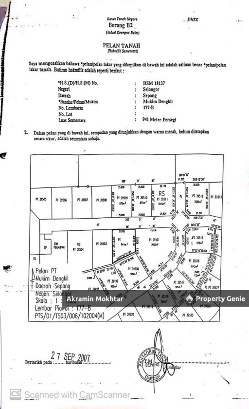 [GOOD ENVIRONMENT ] Tanah Bungalow Lot Puncak Pinggiran Putra Sungai Merab Bangi