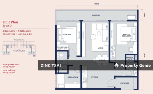 Emporis Kota Damansara Service Apartment Auction | Corner Lot | 3 Bedrooms | 1,044 sqft