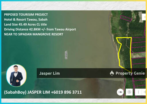 Waterfront CL 45.49 Acre Land Tawau Semporna