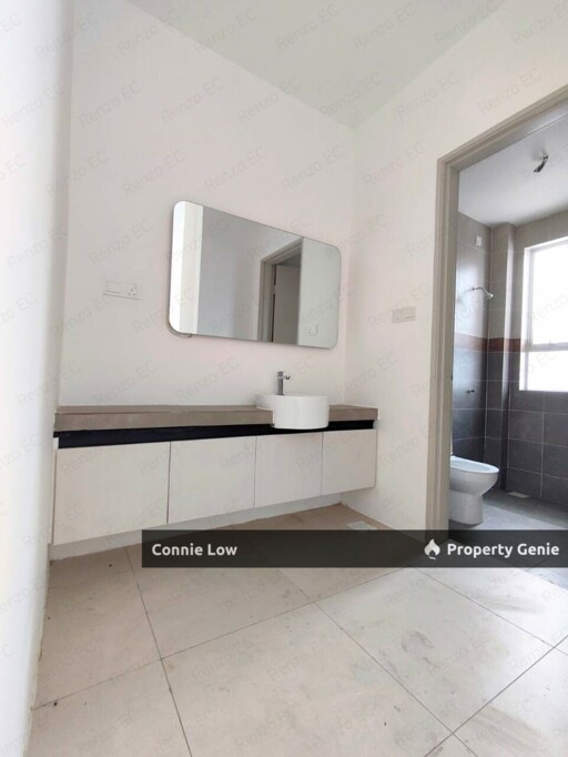 New & Completed Corner Double Storey Terrace House Guarded with Free Cabinets