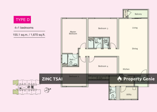 Glomac Centro Petaling Jaya Leasehold Service Apartment Auction | 4+1 Rooms | 2 Carparks | Save RM 210K