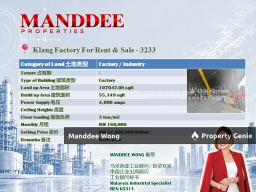WTR/FACTORY/55,149 SQFT/KLANG/SELANGOR