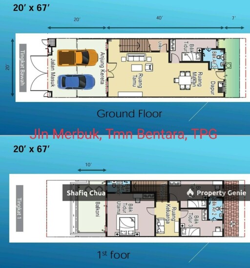 Rumah Baru Design Moden 2 Tingkat Teres Di Taman Bentara, Telok Panglima Garang