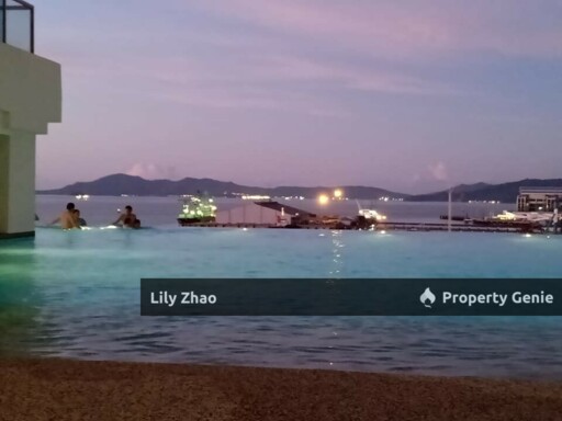 Jesselton Residence Condo for Rent Sea View 3Bed 3Bath, Cozy Fully Furnished, near Suria Mall Kota Kinabalu City Centre