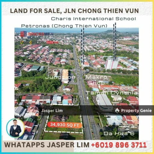 Tanah CL  Empty Land Jalan Chong Thien Vun (Facing Main Road)