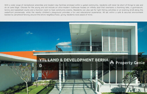 Courtyard Homes, Lake Edge