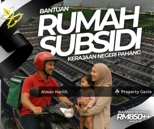 (SUBSIDI KERAJAAN NEGERI PAHANG) RUMAH TERES SETINGKAT DENGAN FASILITI CLUBHOUSE