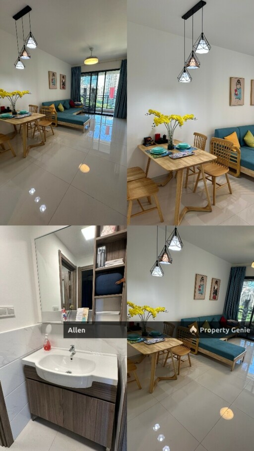 Forest City Living: Fully Furnished Apartment with Balcony for Rent