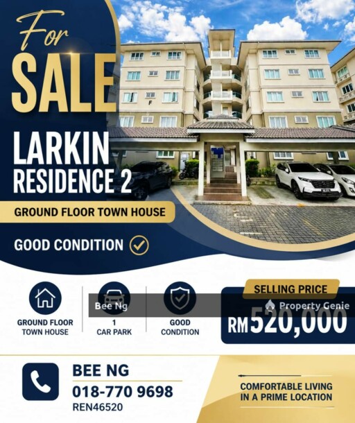 Larkin Residence 2 / Ground Floor Townhouse / Good Condition / for sale