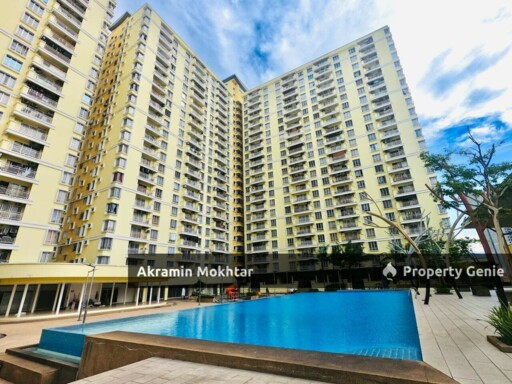 Corner Unit, Renovated, Partially Furnished & 1 Parking | Platinum Lake PV12 Condominium, Danau Kota Setapak, KL .
