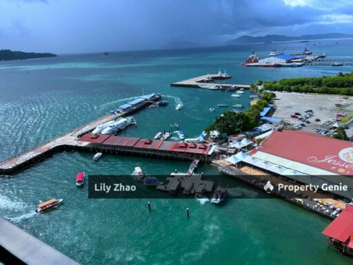 Jesselton Residence Condo for Rent Sea View 3Bed 3Bath, Cozy Fully Furnished, near Suria Mall Kota Kinabalu City Centre