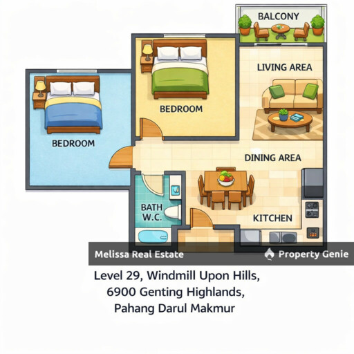 BELOW MARKET RM130K Fully Furnished Investment at Windmill Upon Hills