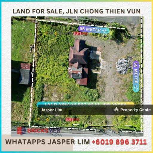 Tanah CL  Empty Land Jalan Chong Thien Vun (Facing Main Road)