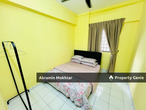 Freehold, Low Level, Fully Furnished & 1 Parking | Plaza Indah Apartment Taman Sepakat Indah Kajang