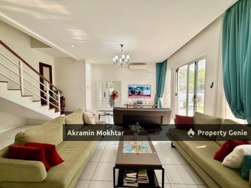 Freehold, Facing Open, Fully Furnished & Renovated | Corner Lot Double Storey Superlink, Enstek Timur, Jalan Timur Bandar Baru