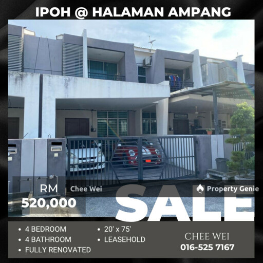 IPOH Halaman Ampang Double Storey House For Sale