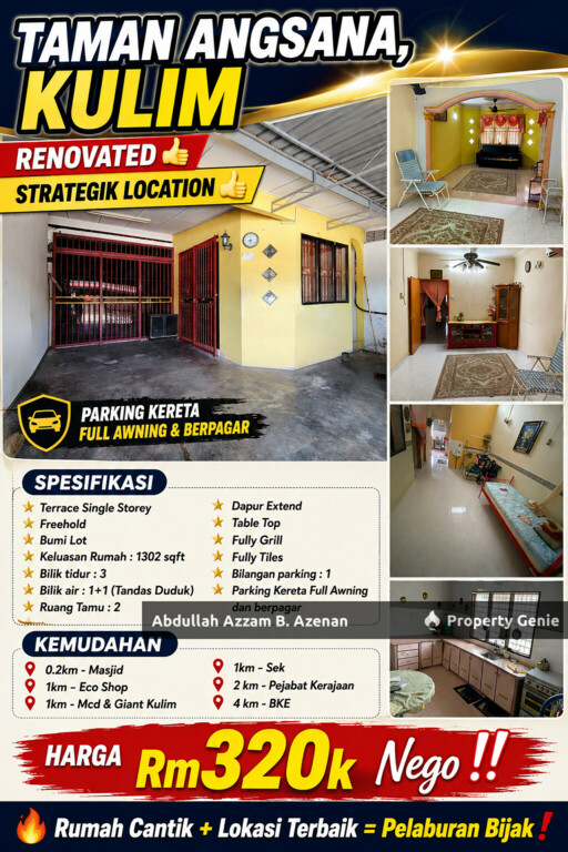Renovated Taman Angsana Kulim