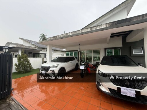 FREEHOLD, PARTIALLY FURNISHED & RENOVATED | Single Storey SEMI DETACHED Taman Sri Serdang 3, Kg Tok Muda Kapar