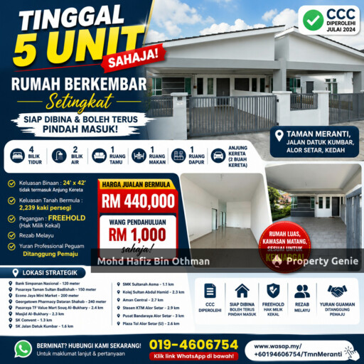 TAMAN MERANTI, JALAN DATUK KUMBAR ALOR SETAR