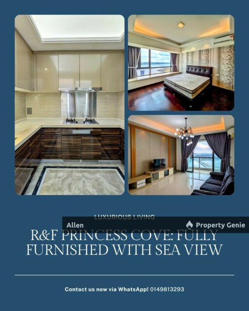 RnF Princess Cove with Stunning Sea View! Fully Furnished 4-Bed Unit for Rent
