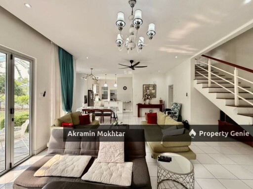 Freehold, Facing Open, Fully Furnished & Renovated | Corner Lot Double Storey Superlink, Enstek Timur, Jalan Timur Bandar Baru