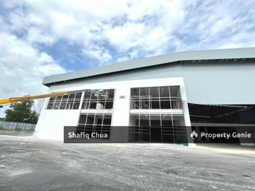 Newly Completed 2 Adjoining Detached Warehouse Factory Enstek, Negeri Sembilan For Sale or Rent