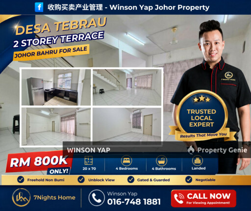 2 Storey Terrace House Desa Tebrau JB Near Ikea Aeon Negotiable