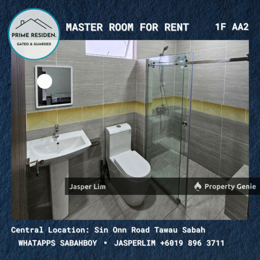 Master Room # Semi D Taman Prime Residen (Gated Guarded) Room Specialist Tawau