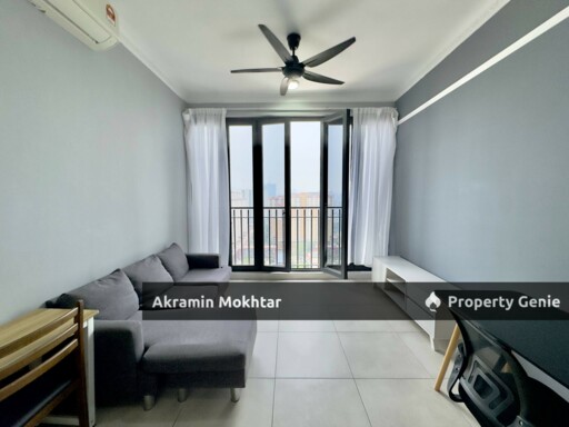 Corner Unit, Partially Furnished & 1 Covered Parking | SkyMeridien Residence, Sentul