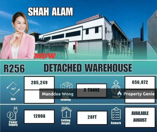 WTR/DETACHED WAREHOUSE/285,249 SQFT/SHAH ALAM