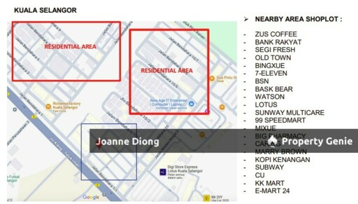 Taman Bendahara Kuala Selangor 1st Floor Office