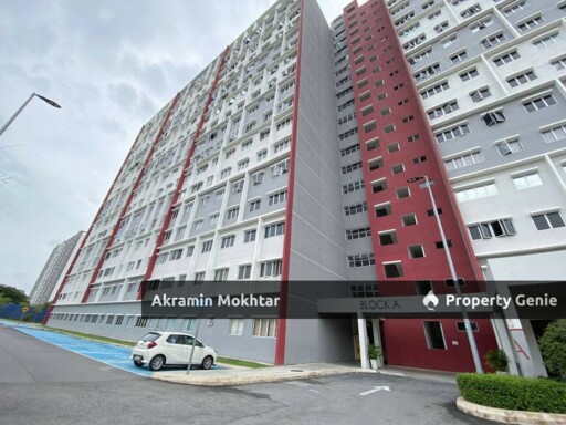 Freehold, Partially Furnished & 2 Parking | Apartment Kemuning Idaman , Shah Alam .