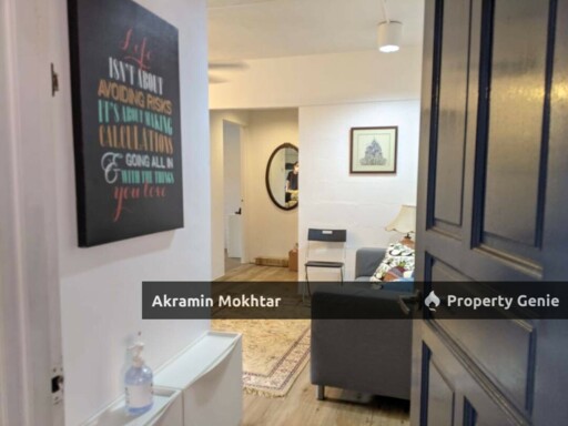 Fully Furnished Renovated Low Cost PKNS – Block 4, Tingkat 1 AU3 Keramat, Ulu Klang