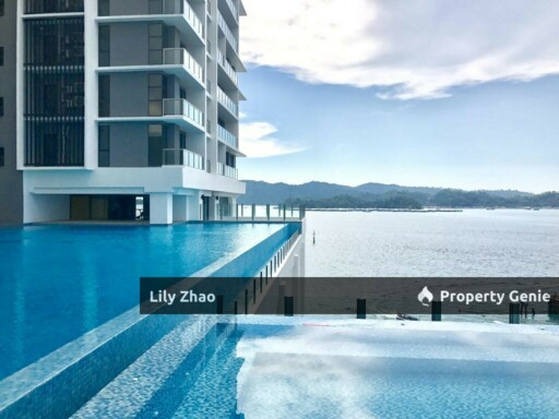 Jesselton Residence Condo for Rent Sea View 3Bed 3Bath, Cozy Fully Furnished, near Suria Mall Kota Kinabalu City Centre