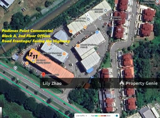 Shop Office for Rent, 2nd Floor, Road Frontage, 5 Rooms 1,100 sqft, Padimas Point Commercial, Penampang bypass, Kota Kinabalu.