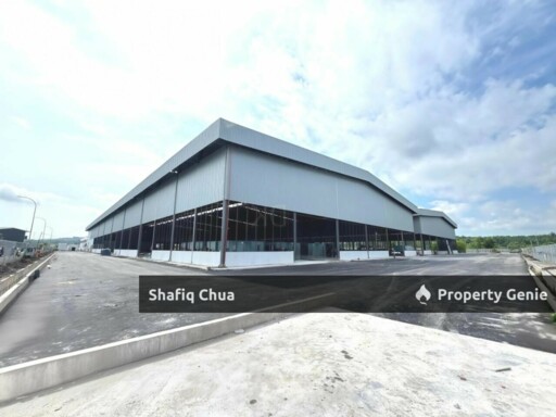 Newly Completed 2 Adjoining Detached Warehouse Factory Enstek, Negeri Sembilan For Sale or Rent