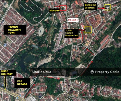 Beautiful 𝙁𝙍𝙀𝙀𝙃𝙊𝙇𝘿 Bungalow Land Kemensah Heights, Ulu Kelang, Ampang For Sale