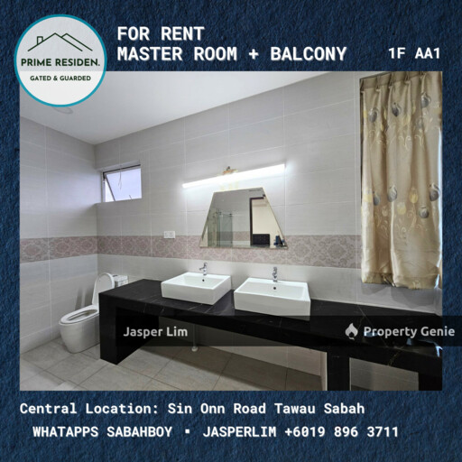 Master Room # Semi D Taman Prime Residen (Gated Guarded) Room Specialist Tawau
