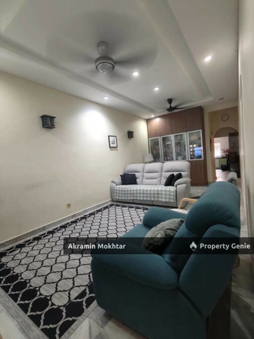 EXTENDED, PARTIAL RENOVATED & FULLY FURNISHED] 1sty Terrace House at Taman Mawar, Puchong Selangor
