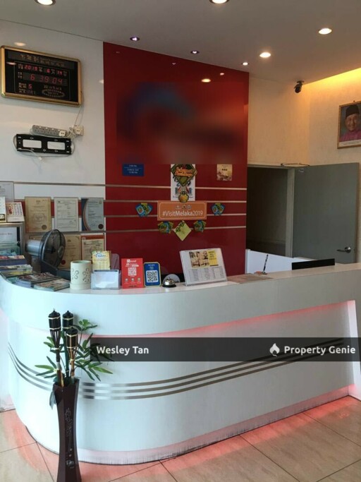 Kota Laksamana Hotel For Rent Facing Main Road. 5 mins to Jonker Street