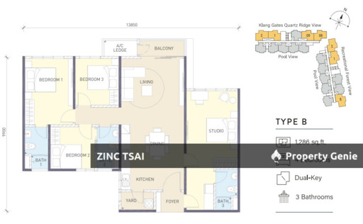 Trinity Wellnessa_Dual Key {Save RM 68,000} 8~12 mins drive to LRT Pandan Indah & LRT Cempaka