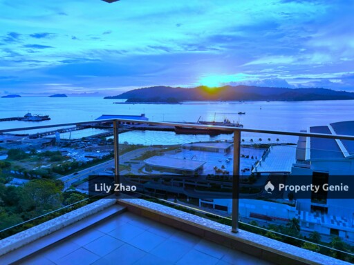 High End Condo with Private Lift For Rent, Full Sea View, 3+3 Rooms, 5 Bath, 2,450 Sqft, The Peak Vista, Kota Kinabalu City