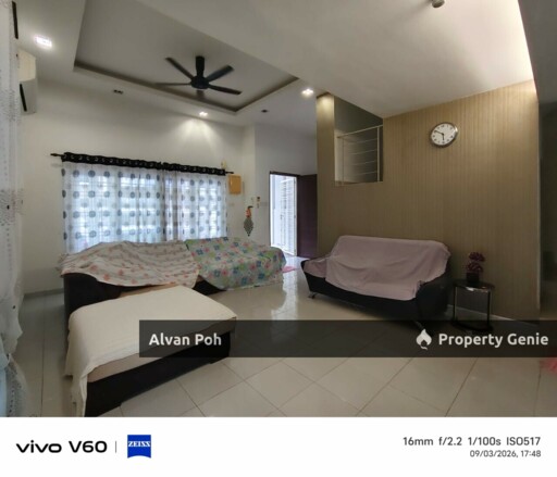 Freehold Double Storey Endlot With Fully Furnished